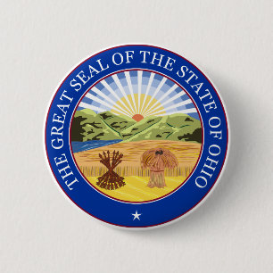 Ohio State Seal 2 Inch Round Button
