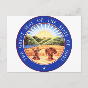 Ohio State Seal Postcard