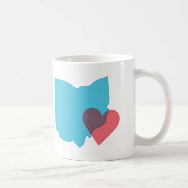Ohio State Shape Love Mug (Right)