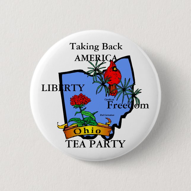 OHIO TEA PARTY BUTTON (Front)