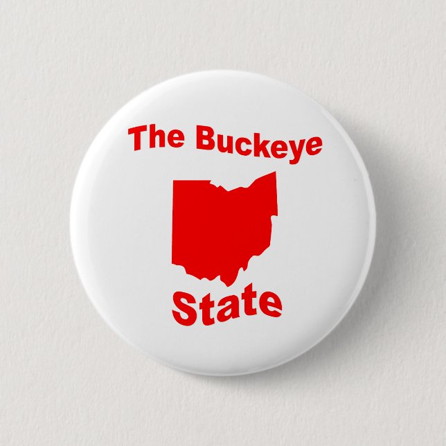 Ohio: The Buckeye State 2 Inch Round Button (Front)