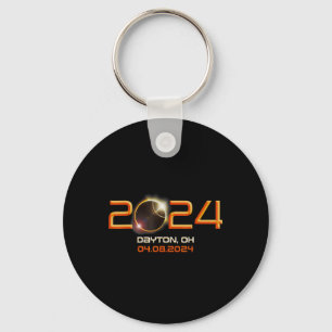 Ohio Total Solar Eclipse 2024 1 Keychain