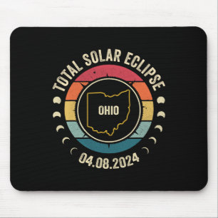 Ohio Total Solar Eclipse 2024 American Totality Ap Mouse Pad