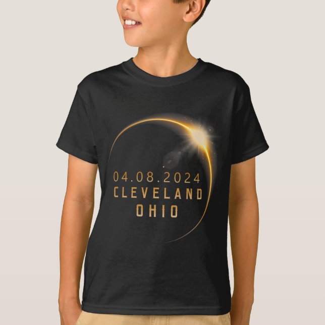 Ohio Total Solar Eclipse 2024 - Ohio Solar Eclipse T-Shirt (Front)