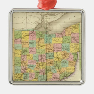 Ohio US Metal Ornament