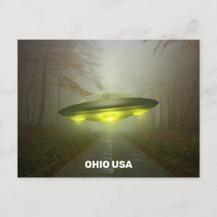 OHIO USA SPACESHIP UFO ART Postcards