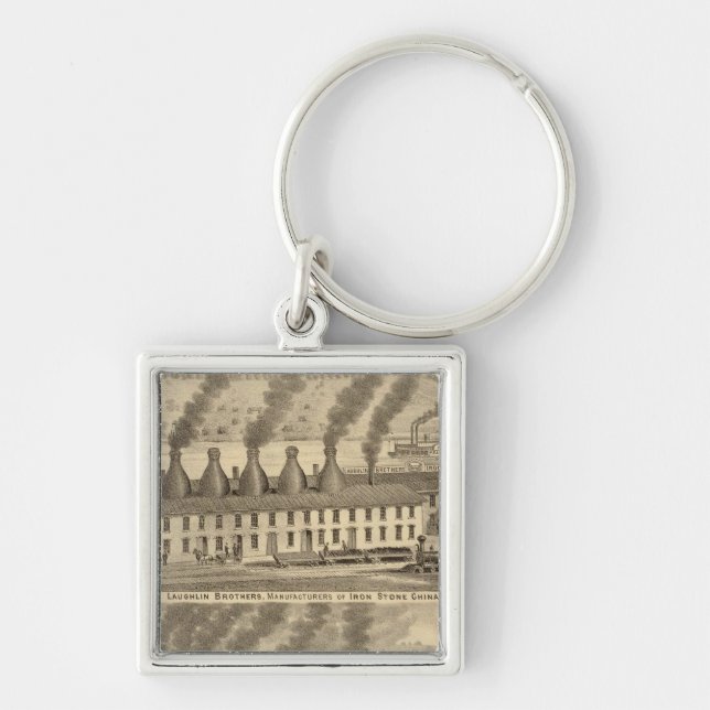 Ohio Valley Pottery, Laughlin Brothers Keychain (Front)