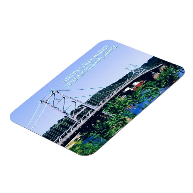 Ohio - Virginia - Steubenville Bridge - Usa - Magnet (Left Side)