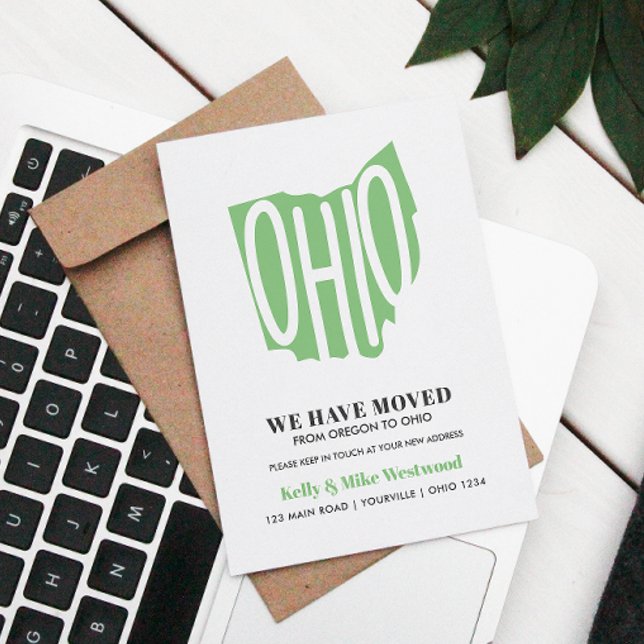 OHIO We've moved New address New Home Postcard (Creator Uploaded)