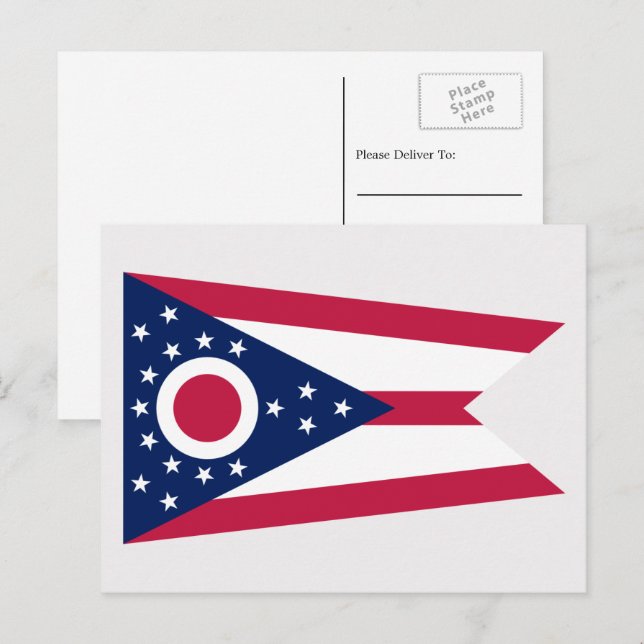 Ohioan Flag, Flag of Ohio Postcard (Front/Back)