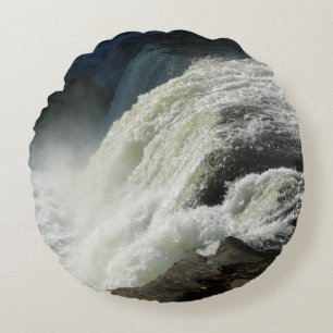 Ohiopyle Falls in Pennsylvania Round Pillow