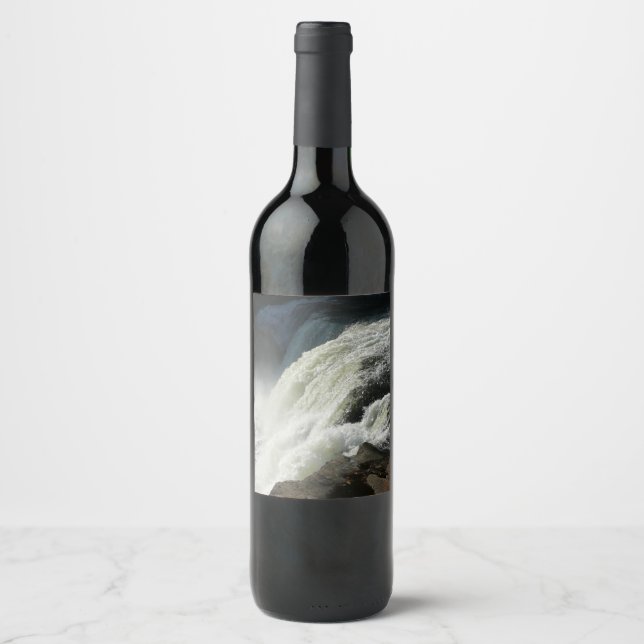 Ohiopyle Falls in Pennsylvania Wine Label (Front)