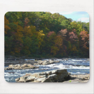 Ohiopyle River Rapids in Fall Pennsylvania Autumn Mouse Pad