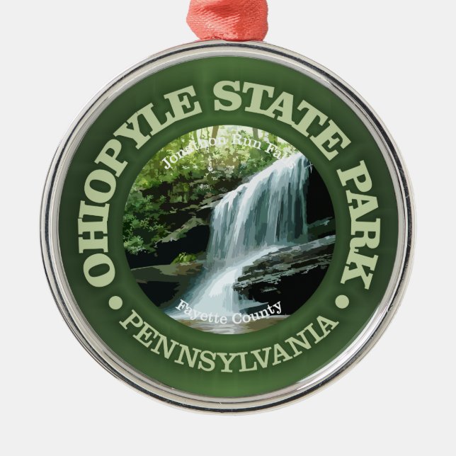Ohiopyle SP Metal Ornament (Front)