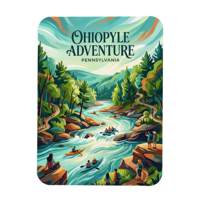 Ohiopyle State Park Pennsylvania Magnet (Vertical)