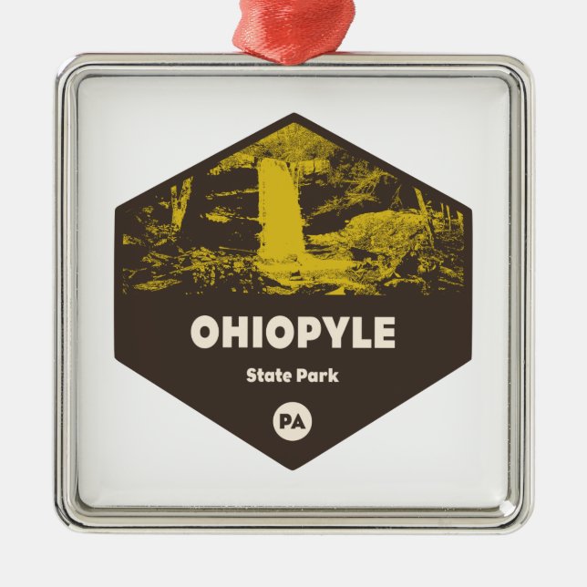Ohiopyle State Park Pennsylvania Metal Ornament (Front)