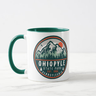 Ohiopyle State Park Pennsylvania Retro Sunset Mug
