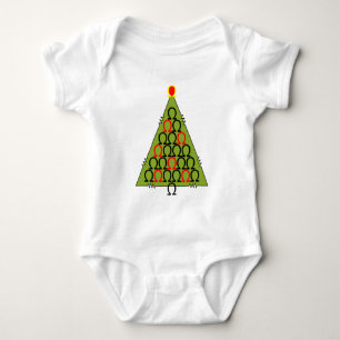 Ohm Christmas Tree Baby Bodysuit