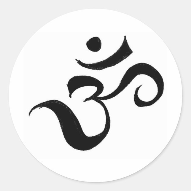 ohm classic round sticker (Front)