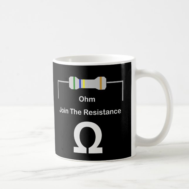 OHM Join The Resistance Coffee Mug (Right)