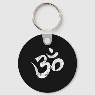 Ohm Meditation Symbol Aum Spiritual Indian Buddhis Keychain
