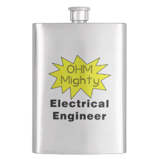 Ohm Mighty Electrical Engineer Hip Flask