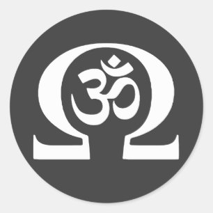 Ohm Om Classic Round Sticker