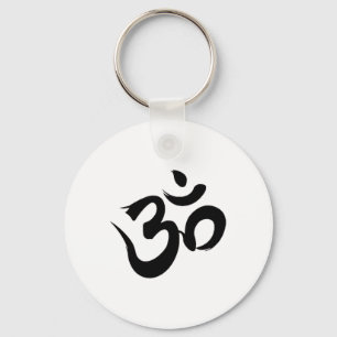 Ohm Om Spiritual Tee - Namaste Peace Yoga Meditati Keychain