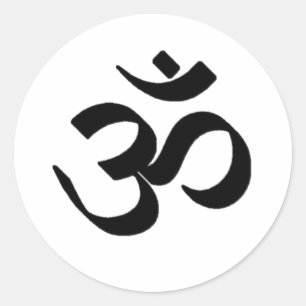 Ohm Symbol Classic Round Sticker