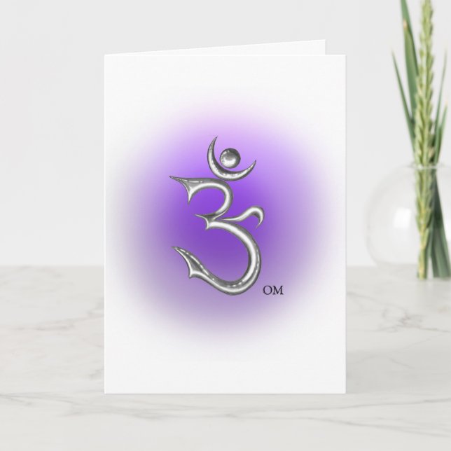 Ohm Symbol Greeting Card (Front)