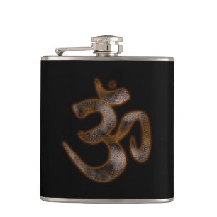 Ohm Symbol Hip Flask