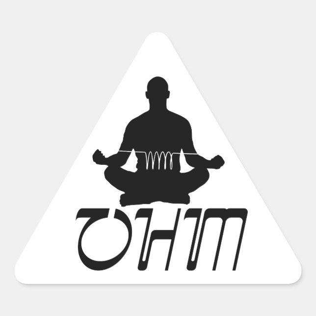OHM TRIANGLE STICKER (Front)