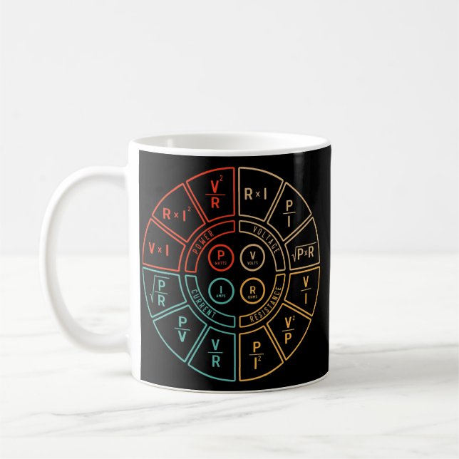 Ohms Law Diagram For Electrical Engineer  Coffee Mug (Left)