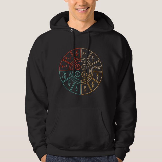 Ohms Law Diagram For Electrical Engineer Hoodie (Front)