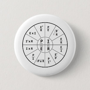 Ohm's Law for DC 2 Inch Round Button