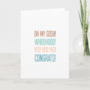 OHMYGOSH! Congrats! Card