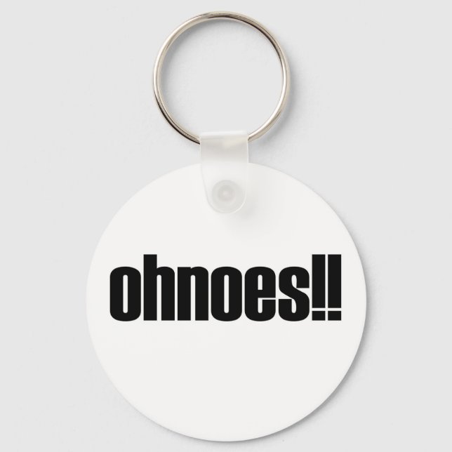 ohnoes!!! keychain (Front)
