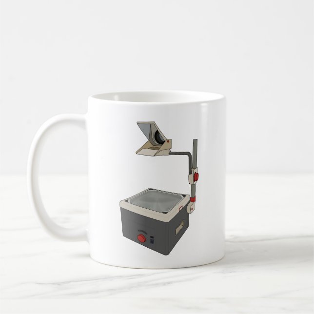 OHP 80s 90s Overhead Projector Coffee Mug (Left)