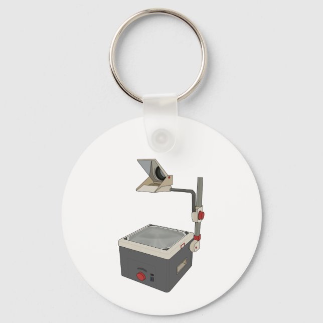 OHP 80s 90s Overhead Projector Keychain (Front)