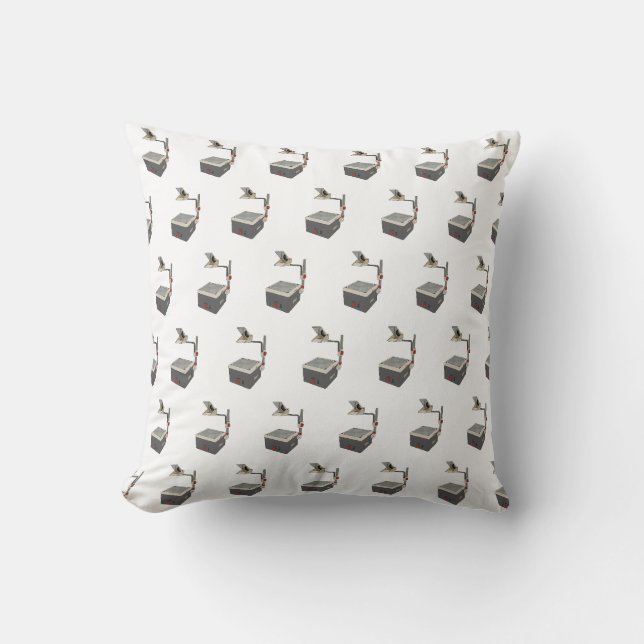 OHP 80s 90s Overhead Projector Throw Pillow (Front)