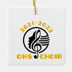OHSChoir 2021-2022  Ceramic Ornament