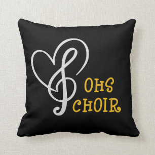 OHSChoir Coeur/Tiger Coussin foncé
