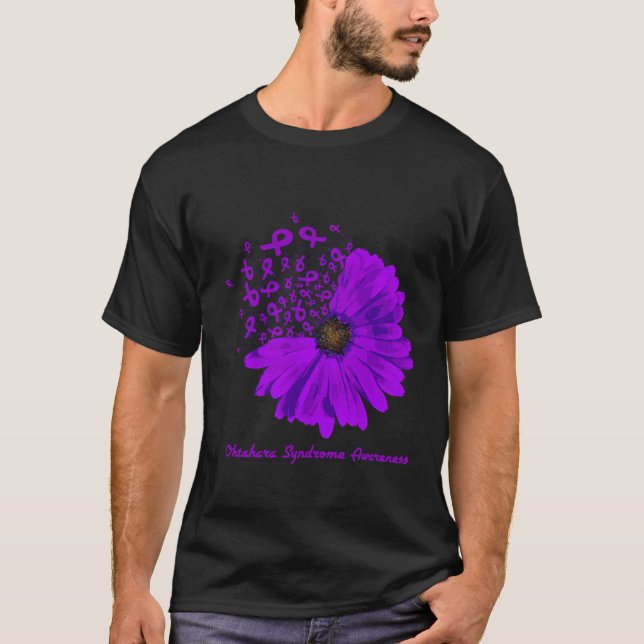 Ohtahara Syndrome Awareness Purple Ribbon Hope T-Shirt (Front)