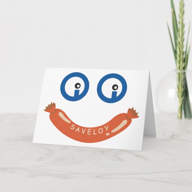 Oi Oi Saveloy 'CUSTOMISABLE' Greeting Card (Front)