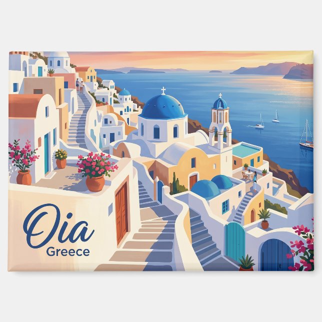 Oia Greece Magnet (Front)