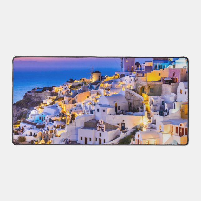 Oia Santorini Desk Mat (Front)