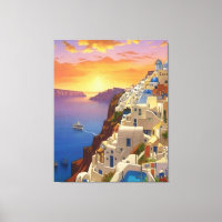 Oia, Santorini, Greece Art