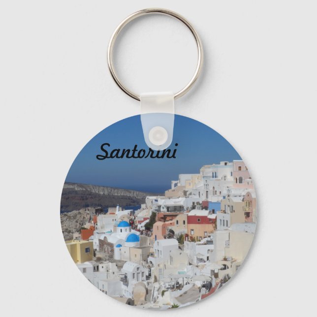 Oia, Santorini- Greece Keychain (Front)