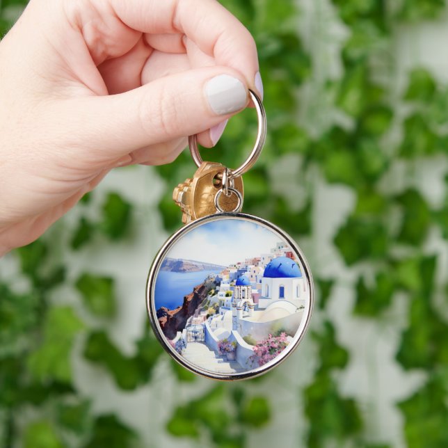 Oia Santorini Keychain (Hand)