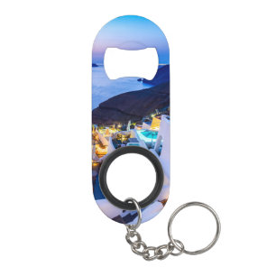Oia Santorini Keychain Bottle Opener